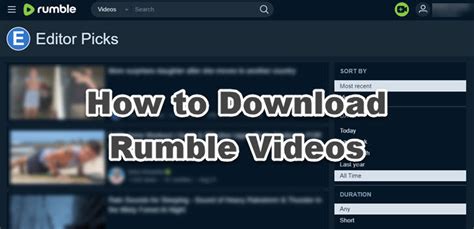- Channel creation. . Rumble download